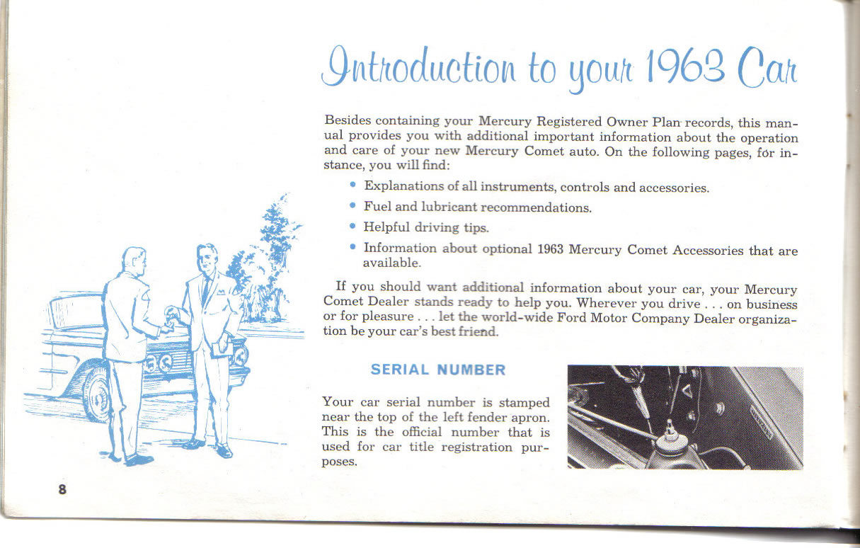 1963 Mercury Comet Owners Manual Page 31